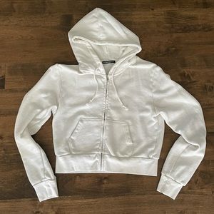 Cropped Brandy Melville zip up hoodie